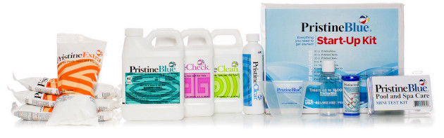 Pristine Blue® sistema kubilų, masažinių vonių, baseinų ir Spa baseinu vandens priežiūrai be chloro