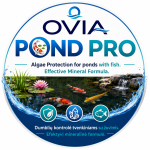 Priemonė nuo dumblių tvenkiniams su žuvimis OVIA POND PRO 1 l – efektyvi mineralinė formulė